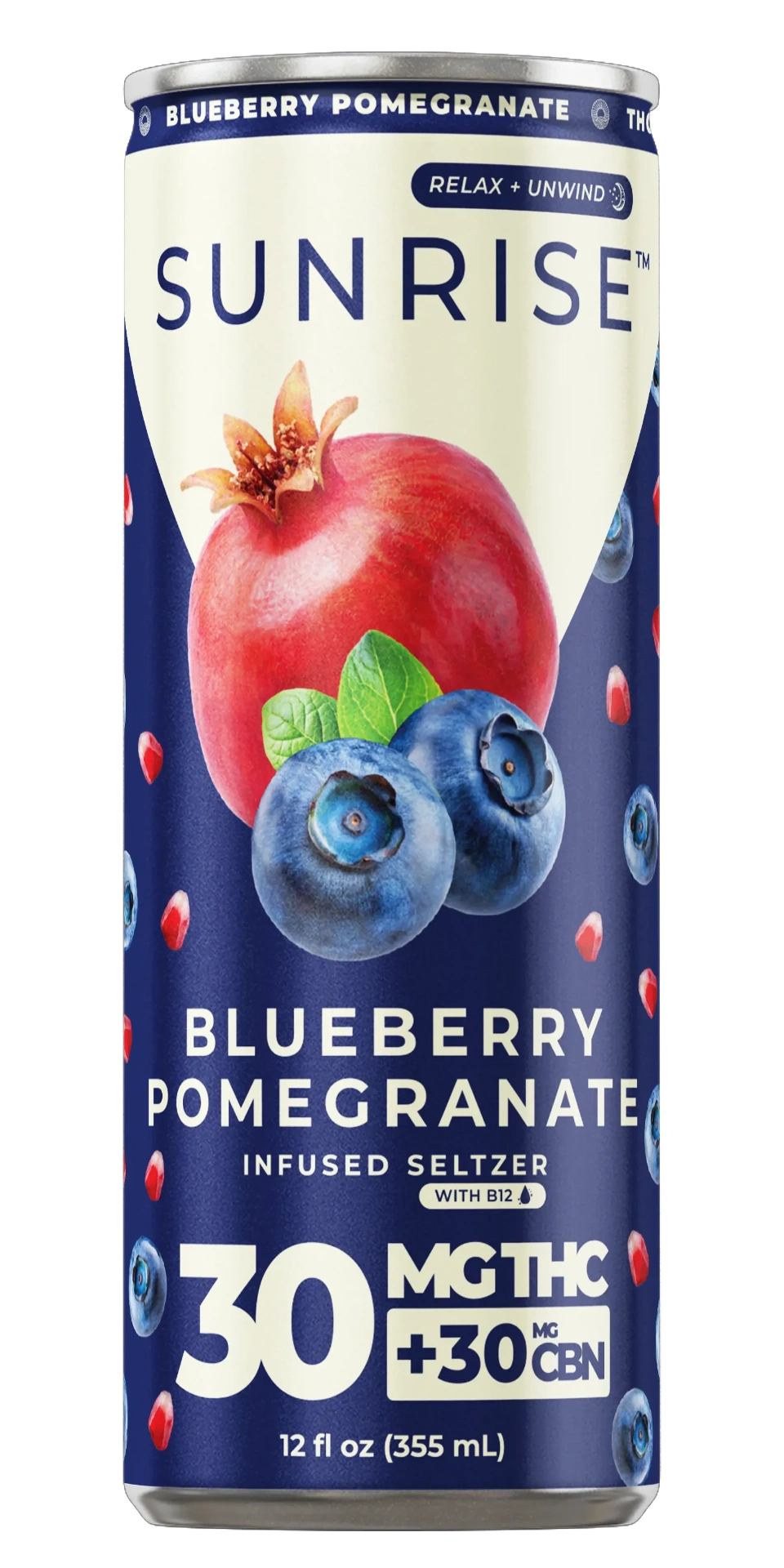 SUNRISE Blueberry Pomegranate can